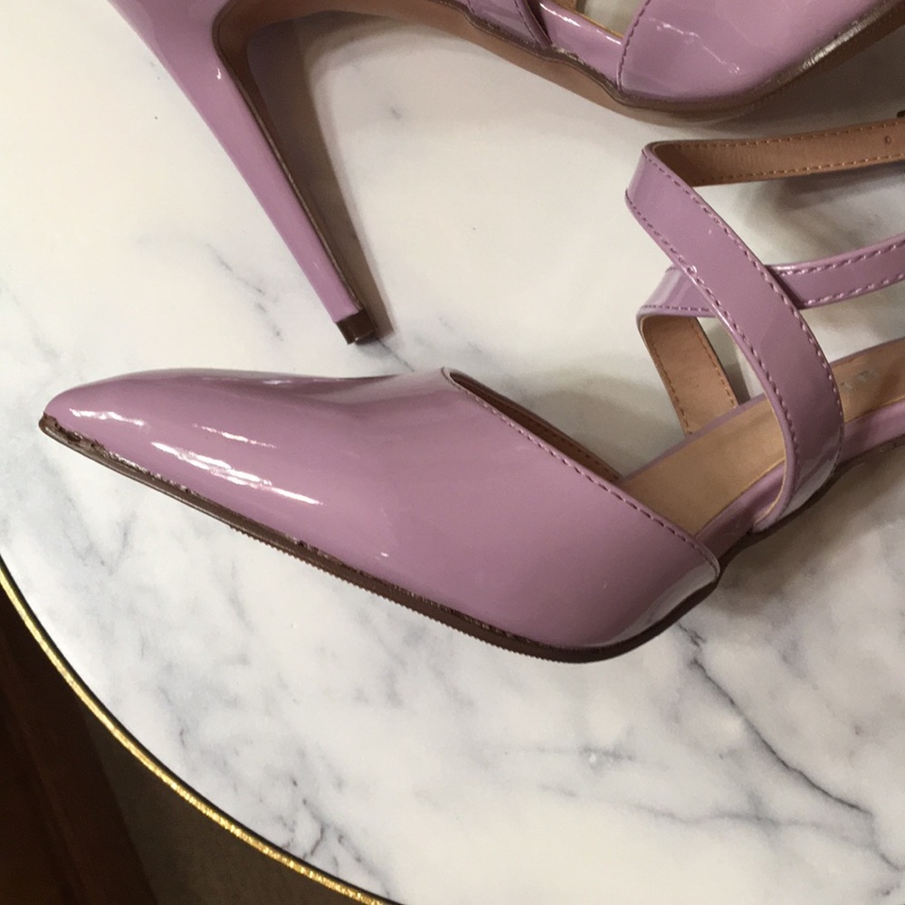NWT Gorgeous lilac strappy pointed toe heels - Picture 11 of 13